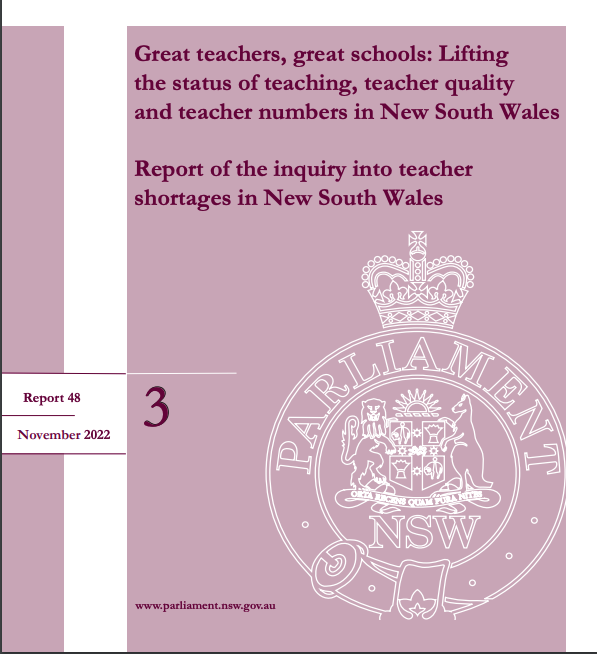 nsw-parliamentary-inquiry-into-teacher-shortages-report